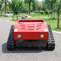 Mesin Pemotong Rumput Zero Turn 600mm All Terrain Buatan Cina, Dikendalikan Jarak Jauh, untuk Perawatan Rumput Tinggi