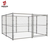 Cage pour chien de luxe en métal galvanisé robuste grand chenil pour chien grand pour l'extérieur avec porte