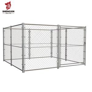 Hoch leistungs verzinkter Luxus-Metall-Hunde käfig Großer Hundezwinger Groß für den Außenbereich mit Tür - Product Image 2