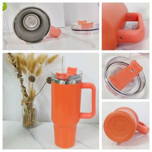 40oz & 30oz <b>Double</b> <b>Wall</b> Stainless Steel Tumbler with Handle Straw BPA Free Lid-Eco-Friendly Travel <b>Mug</b> Customized Color & Logo - Product Image 2