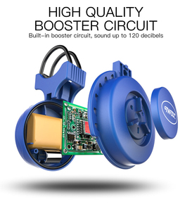 Sonnette de vélo antivol USB rechargeable tendance en ABS+PC durable, diamètre de guidon réglable pour le cyclisme en extérieur - Product Image 6