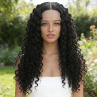 Perruque synthétique longue et bouclée avec emballage haut de gamme, aspect naturel, pour femmes européennes et américaines, usage quotidien et pour les soirées