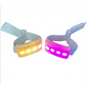 Braccialetti LED con Luce Attivata dalla Musica e dalla Voce, Controllo DMX, Bracciali Luminosi per Eventi Sportivi - Product Image 1