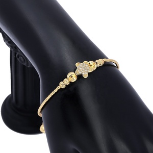 Bracelet ajustable en or 24 carats JXX, nouvelle mode, bijoux simples en zircon pour femmes, cadeaux, vente en gros directe d'usine - Product Image 6
