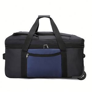 Wholesale 28 Inch Unisex Trolley Case Large Capacity Oxford Luggage Bag with <b>Spinner</b> Caster Men's Women Scalable Consignment Bag - Product Image 3