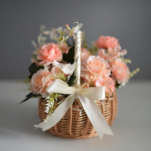 花女结婚篮柳条礼品柳条花篮花姑娘篮婚礼