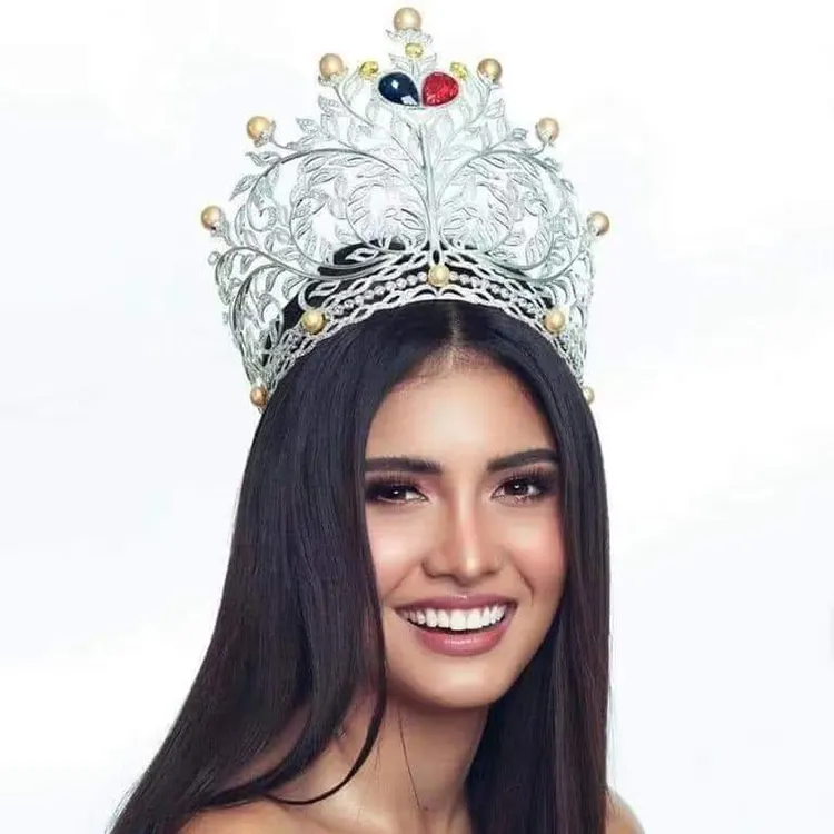 El último diseño Nueva corona grande redonda Miss America Pageant Zircon Crown