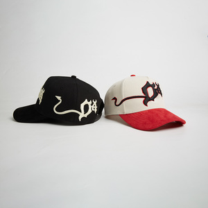 Casquettes de baseball personnalisées Lanhai avec logo brodé, casquettes de baseball en gros, couleur unie, 5 panneaux, casquettes de baseball pour hommes, noir - Product Image 2