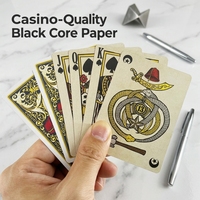 Fabrication professionnelle de cartes à jouer chinoises personnalisées en papier plastique 300 g/m², qualité casino, pour jeux de société