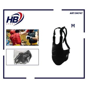 Protège-poitrine de boxe noir M, équipement d'arts martiaux - Product Image 3