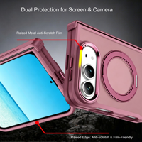 Nouvelle coque de téléphone pour iPhone 18 Duo, avec anneau magnétique, béquille, protection anti-chute, toucher agréable, coque de téléphone antichoc pour iPhone 18 Duo