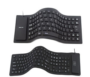 85/109-<b>key</b> Silent <b>USB</b> Wired Keyboard, Foldable Silicone Wired Keyboard, Waterproof and Dustproof Soft Keyboard - Product Image 3