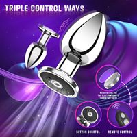 Vibrateur anal électrique en métal étanche AITT avec 10 modes pour hommes et couples, masseur de prostate
