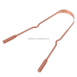 Grattoir à langue en cuivre pur brosse de nettoyage buccal hygiène de nettoyage fraîche grattoir à langue de haute qualité - Product Image 1