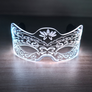 Новое поступление Finegreen Lighting, светодиодные очки с половинным лицом, красочные светящиеся солнцезащитные очки для вечеринки и Хэллоуина на День благодарения - Product Image 1