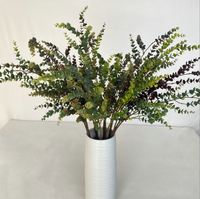O-07311 Plante Artificielle Eucalyptus Pour Décoration De Mariage Real Touch Feuille Branche Tige Bouquet Verdure Soie Eucalyptus Artificiel