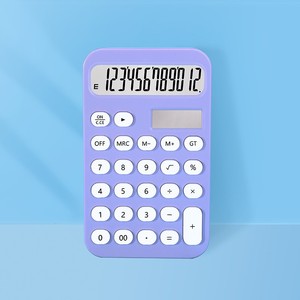 Calculatrice portable colorée 14,5 cm x 9 cm, alimentée par piles, pour étudiants et usage au bureau - Product Image 3