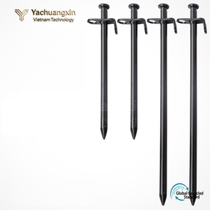 Estacas para Tienda de Campaña YCX YCX-0922 de Acero Aleado Negro Grueso de Grado Industrial de 20cm/30cm para Camping y Montañismo, Paquete de 12 - Product Image 3