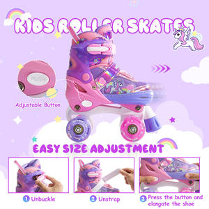 Fabricant Professionnel de Patins à Roulettes <span class=keywords><strong>Quad</strong></span> Réglables Patins à 4 Roues pour Enfants Garçons et Filles - Product Image 3