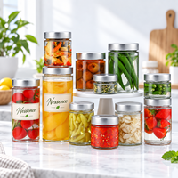 Groothandel Hoge Kwaliteit Op Maat Gemaakte Fruit Honing Sauzen Pinda Boters Noot Chili Saus Verpakkingen Glazen Voedsel Potten Met Schroefdeksels