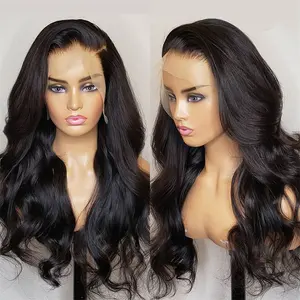 13*4 HD Lace Frontal Wig Body Wave Lace Wig Front Full Lace Human Hair Wigs For Women Pre Plucked Brazilian Hair Synthetic