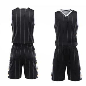 Personalizado rápido seco hombres jóvenes uniformes de baloncesto traje de salto camisetas pantalones cortos - Product Image 5