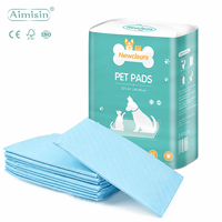 Aimisin OEM Coussinets d'apprentissage pour animaux de compagnie à séchage rapide et super absorbants, Marque privée, Coussinets jetables pour chiots, Vente en gros de coussinets pour chiens
