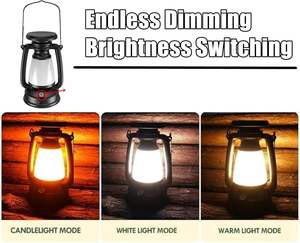 Linterna LED Recargable USB para Camping, Lámpara Portátil para Tienda de Campaña, Carga Solar, Regulación Continua de Intensidad, Luz Fría y Cálida, Venta al Por Mayor - Product Image 4