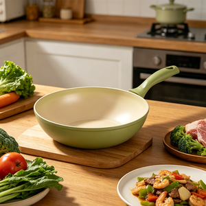 Juego de Ollas y Sartenes de Cocina de Inducción de Alta Calidad, Wok Verde, de Aluminio Grueso con Revestimiento Antiadherente <span class=keywords><strong>Tefal</strong></span> - Product Image 2