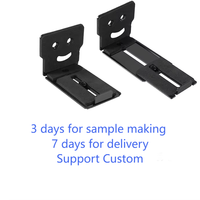 Usine traitement personnalisé en acier inoxydable barre réglable haut-parleur supports muraux Installation tôle estampage pièces