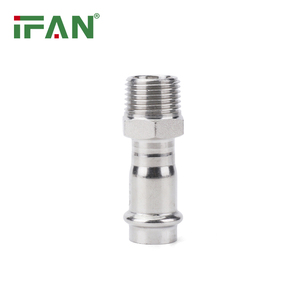 Raccord de tuyauterie en acier inoxydable IFAN Factory, profil en V, coude à 90 degrés, raccord de tuyauterie à sertir, <span class=keywords><strong>type</strong></span> M - Product Image 2