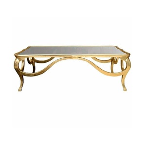 Grande table de finition brillante en verre Table centrale de canapé de la meilleure qualité Table basse décorative au design moderne faite à la main - Product Image 3