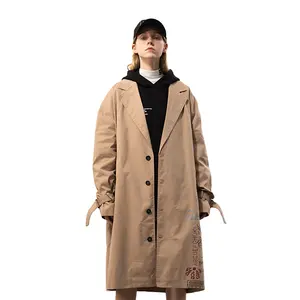 उच्च गुणवत्ता OEM Windbreaker से अधिक नीचे कोट गर्म पुरुषों लंबे जैकेट प्लस आकार खाई कोट देवियों महिलाओं के लिए