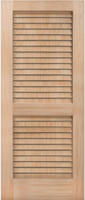 Portes de placard à double battant en bois massif ventilées, pliantes