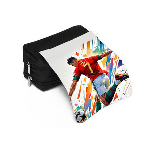 3 sac à dos zippé de grande capacité avec motif Football Star <span class=keywords><strong>CR7</strong></span> Garçons Filles Alléger le fardeau Fermeture à glissière Pratique pour les enfants - Product Image 5