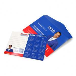 Aimant de réfrigérateur promotionnel pour l'immobilier, aimant personnalisé avec calendrier et tableau blanc, vente en gros - Product Image 2