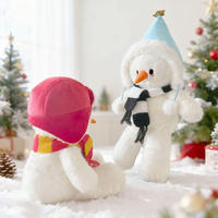 Jouets en peluche bonhomme de neige de Noël, jolies petites oreillers, poupées douces, décoration de la maison, cadeaux de Noël