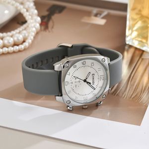 Reloj de cuarzo cuadrado de silicona Little Fresh Jelly para mujer, reloj <span class=keywords><strong>con</strong></span> puntero deportivo de ocio Simple para escuela secundaria y secundaria - Product Image 2