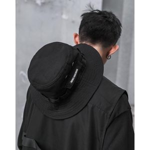 Sombrero de Pescador Negro para Hombre FOXA, 100% Lona de Algodón, Estilo Casual con Cordones - Product Image 5