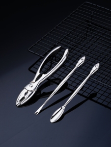 Ensemble d'outils de craquelins multifonctionnel en alliage de zinc 3PCS Outil de fruits de mer Outil de consommation de crabe Pinces à crabe pour cuisses de crabe - Product Image 2