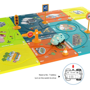 Rompecabezas magnético creativo pista laberinto juguete DIY montar riel eléctrico vehículo rompecabezas ranura juguetes conjunto bebé juego de mesa educativo juguete - Product Image 2