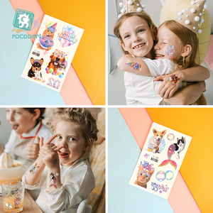 Nuovo corpo del fumetto <span class=keywords><strong>tatuaggio</strong></span> temporaneo della festa di compleanno del viso della scuola adesivo del <span class=keywords><strong>tatuaggio</strong></span> con i cani del gatto realistici adesivi del <span class=keywords><strong>tatuaggio</strong></span> dei bambini - Product Image 5