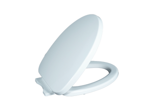 Siège de toilette robuste blanc pur, fabriqué avec des matériaux de haute qualité et doté d'une fonction de fermeture douce pour une expérience de salle de bain paisible - Product Image 6