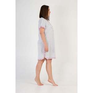 Túnica KADIN P.SUPREM XXL PATLI KISA KOL ETEGI OVAL BIBILALI - Gris Melange - Gris Melange - Product Image 2