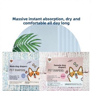 Couches jetables personnalisées pour chiots et chiens - Absorbantes et hygiéniques, modèle 2026, 50 pièces - Product Image 5