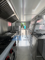 Remorque de restauration personnalisée de 4 m/13 pi avec cuisine complète, en acier résistant à la rouille, certifiée DOT CE, remorque de restauration commerciale extérieure