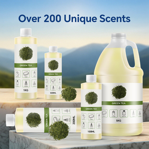 Huile parfumée en gros au thé vert pour la fabrication de parfums, shampoings, gels douche, lessives et bougies - Product Image 2
