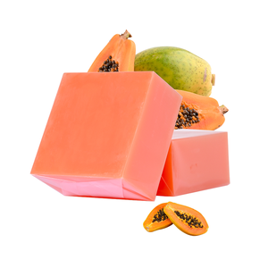 Jabón Mineral Sólido Vegano al por Mayor de Marca Privada, Jabón Orgánico de Papaya Blanqueador y Antiacné, Jabón Artesanal de Papaya - Product Image 1