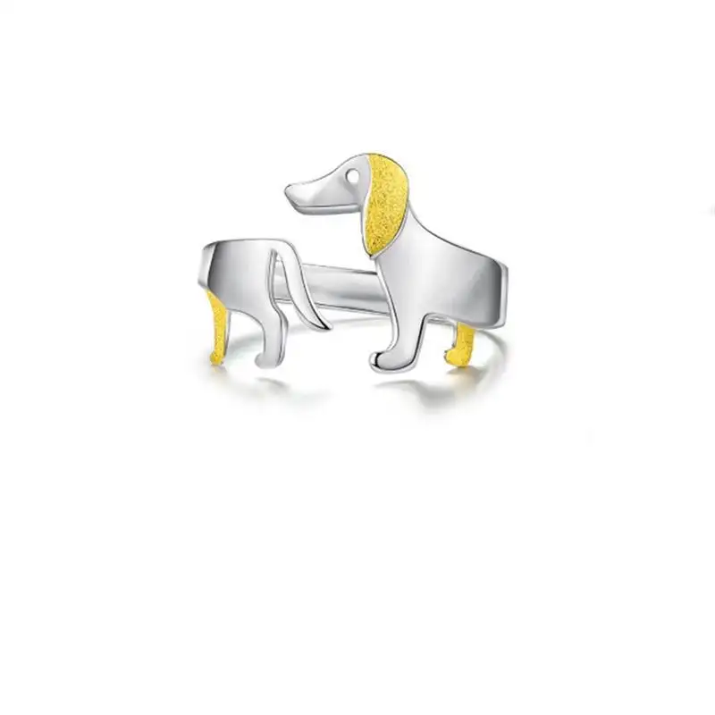 발렌타인 데이 선물 12 조디악 새로운 패션과 귀여운 색상 흩어져있는 반지 S 925 스털링 실버 애완 동물 강아지 반지