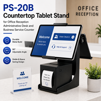 Support d'imprimante de caisse tactile PS-20B pour comptoir de réception de bureau, bureau administratif et comptoir de service commercial